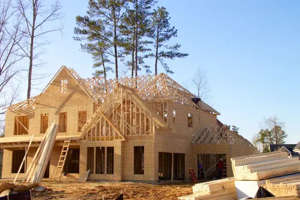 Large home under construction